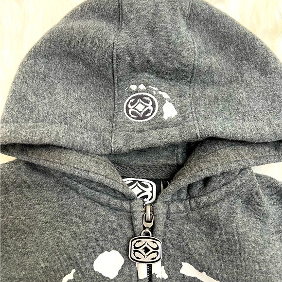 Maui Built Kids Grey Full Zip hoodie-Medium (2-3 years) - Picture 3 of 9